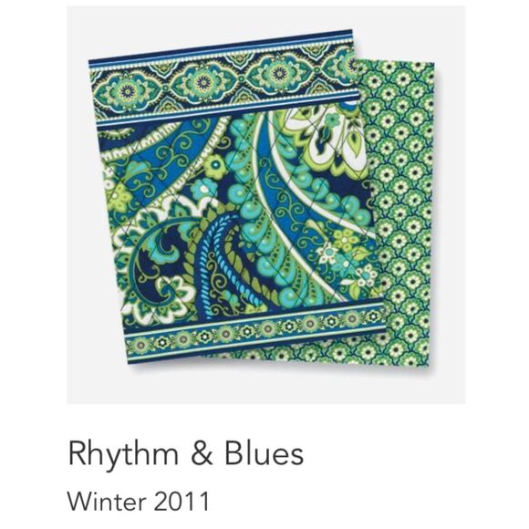 VERA BRADLEY E-Reader Sleeve in Rhythm & Blues Retired Winter 2011 - Picture 6 of 6